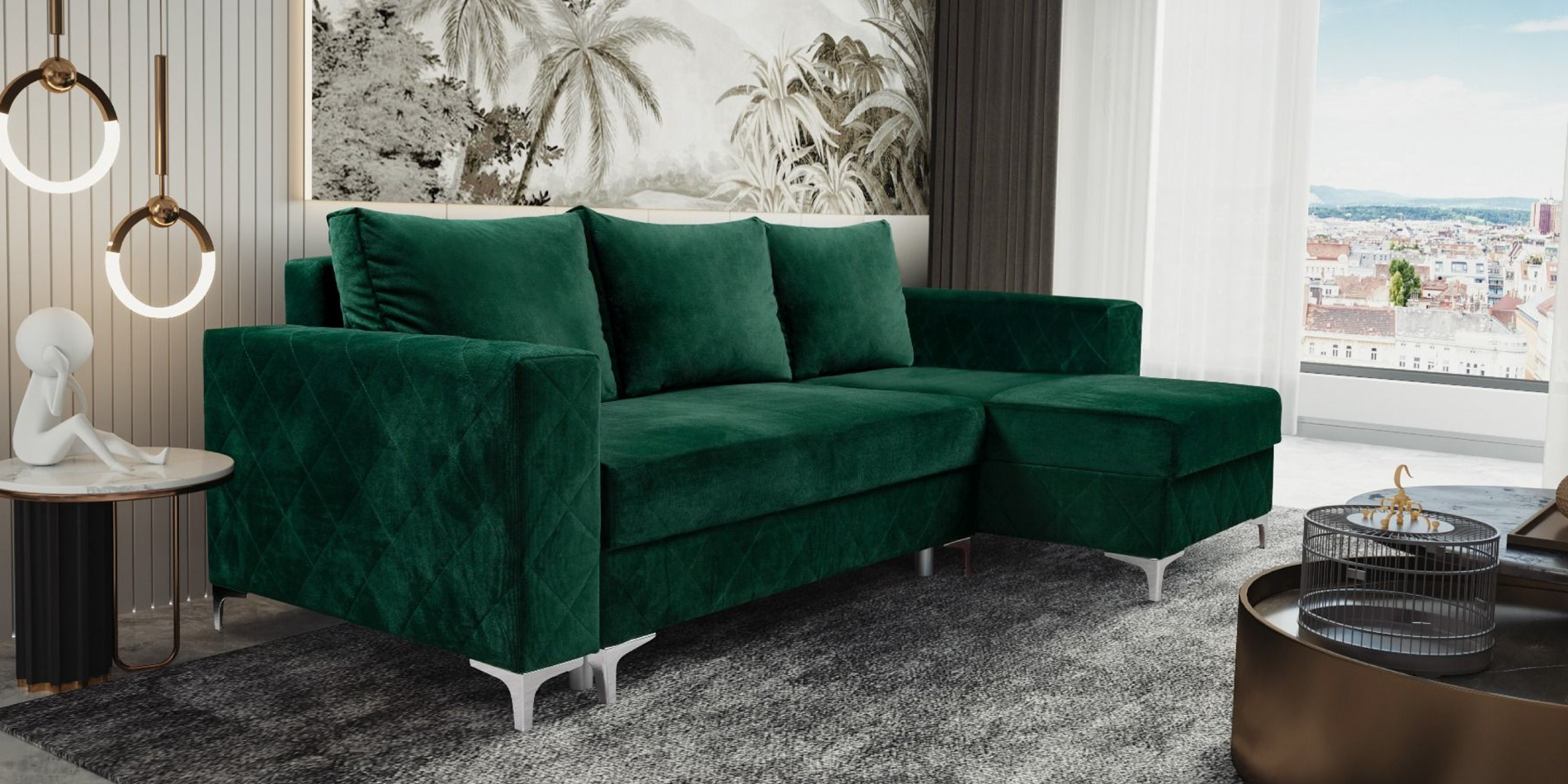 Sofa zielona