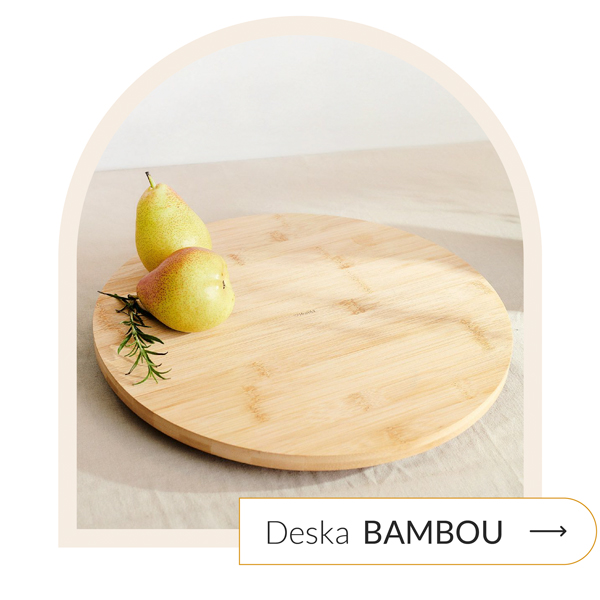 Deska obrotowa bambusowa
