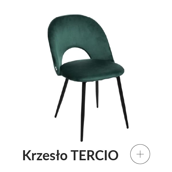 krzesło welurowe zielone